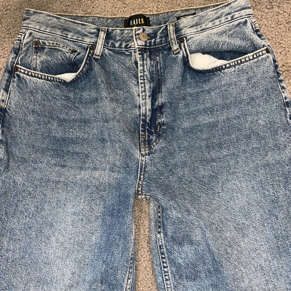 RAILS THE TOPANGA HIGH RISE STRAIGHT 100% COTTON BLUE JEANS - NEW WITH TAGS - 31 - Picture 2 of 15